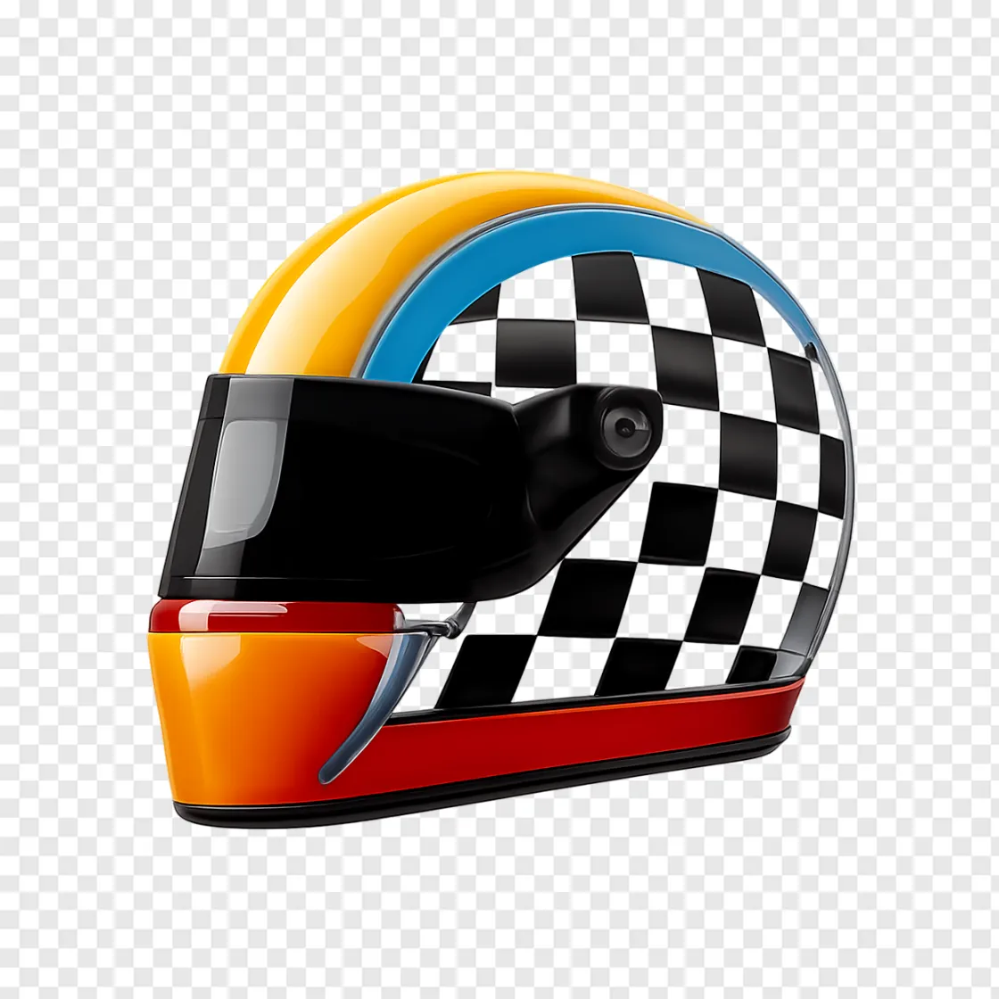 Racing Helmet PNG: Motorsport Victory Graphic