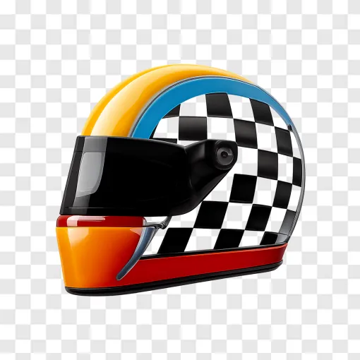 Racing Helmet PNG: Motorsport Victory Graphic