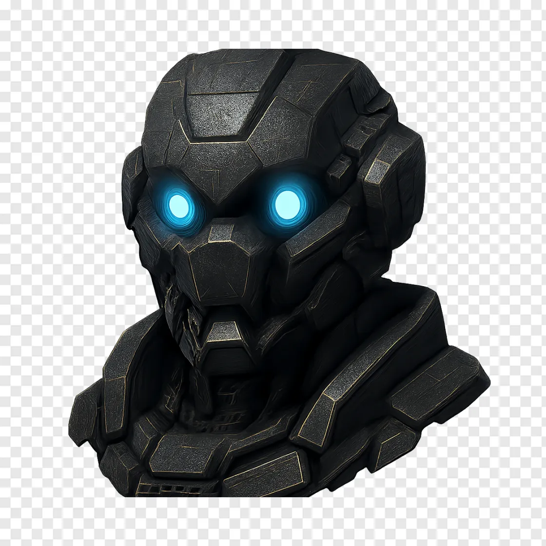 Futuristic Sci-Fi Mech Robot PNG Transparent Background
