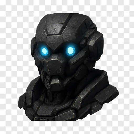 Futuristic Sci-Fi Mech Robot PNG Transparent Background