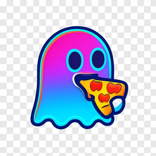 Retro PAC-MAN Ghost PNG Image For Gamers