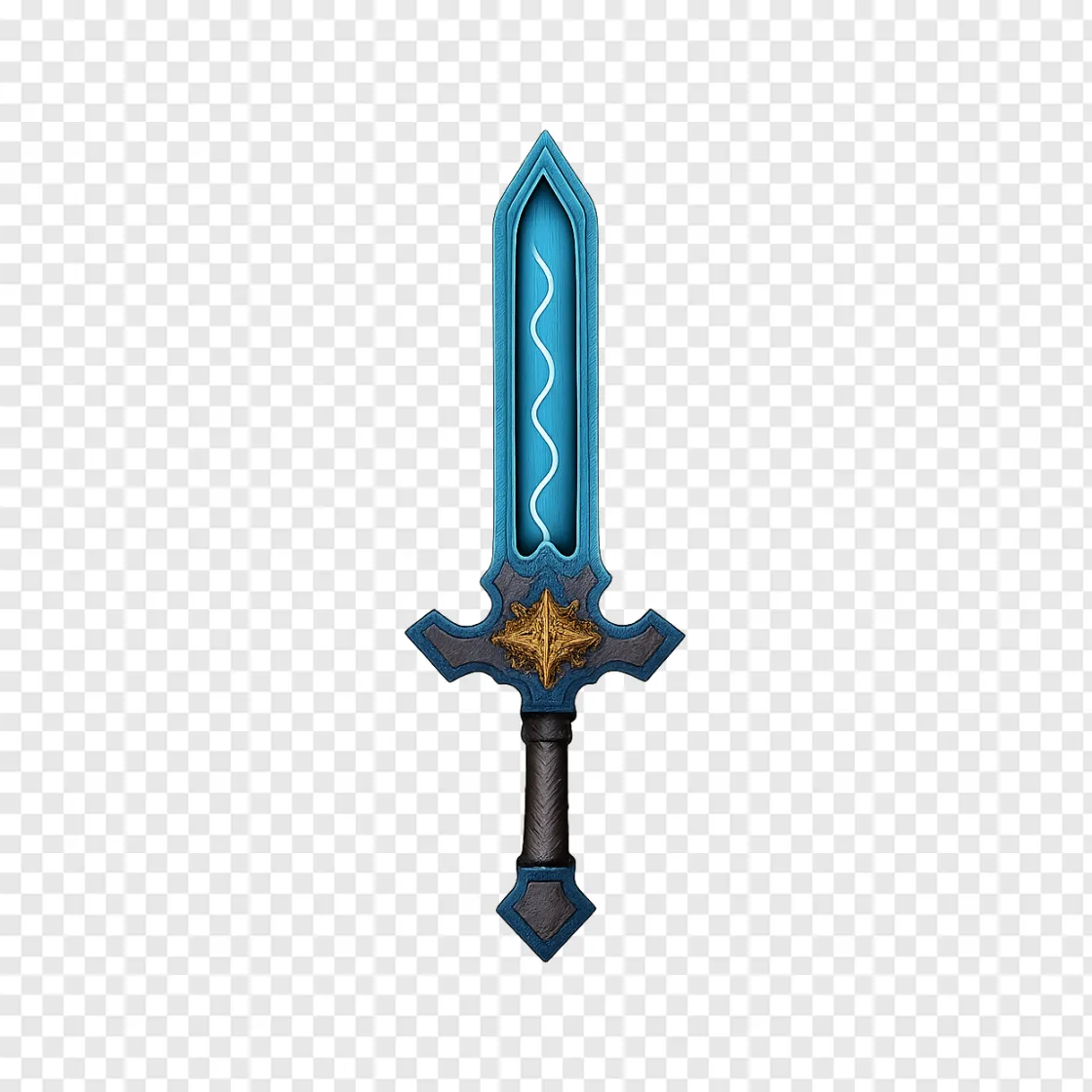 Fire Emblem Style Fantasy Sword PNG