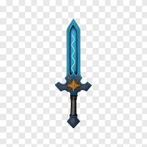 Fire Emblem Style Fantasy Sword PNG