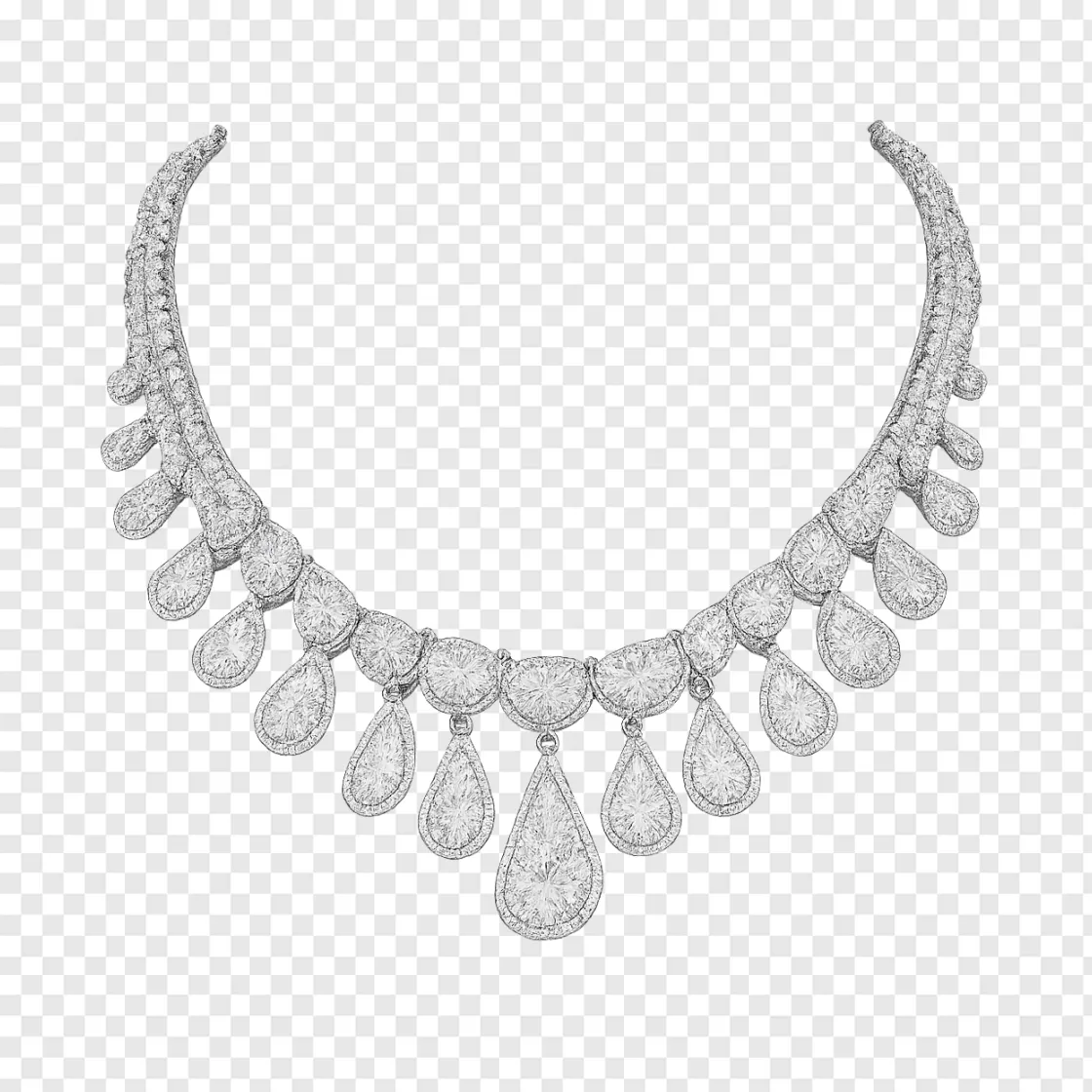 Luxury Diamond Necklace PNG Transparent Image