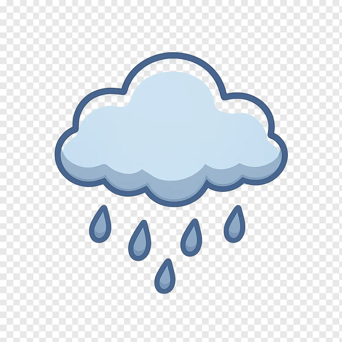Heavy Rain Cloud PNG Transparent Image