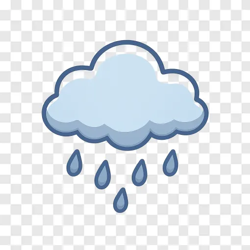 Heavy Rain Cloud PNG Transparent Image