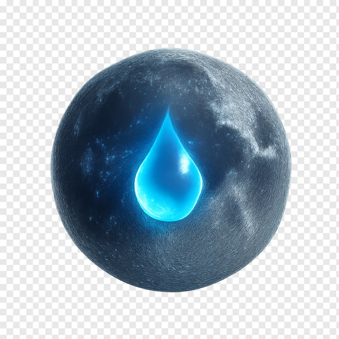 Lunar Water PNG Concept For Space Design