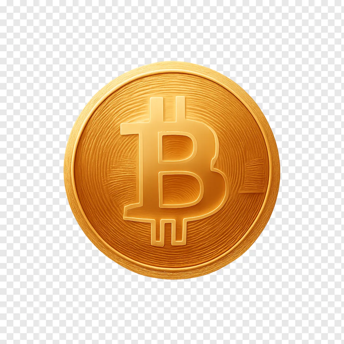 Crypto Coin Gold PNG Transparent Image