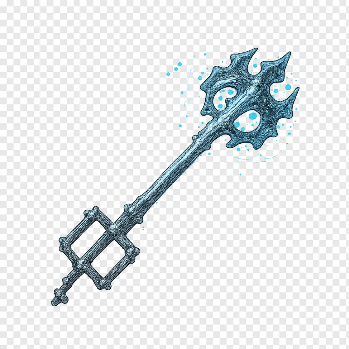 Fantasy Keyblade PNG Image For Gaming Designs