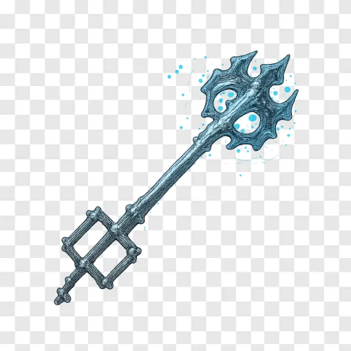 Fantasy Keyblade PNG Image For Gaming Designs