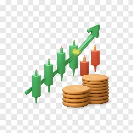 Stock Market Chart PNG Graphic Transparent Background