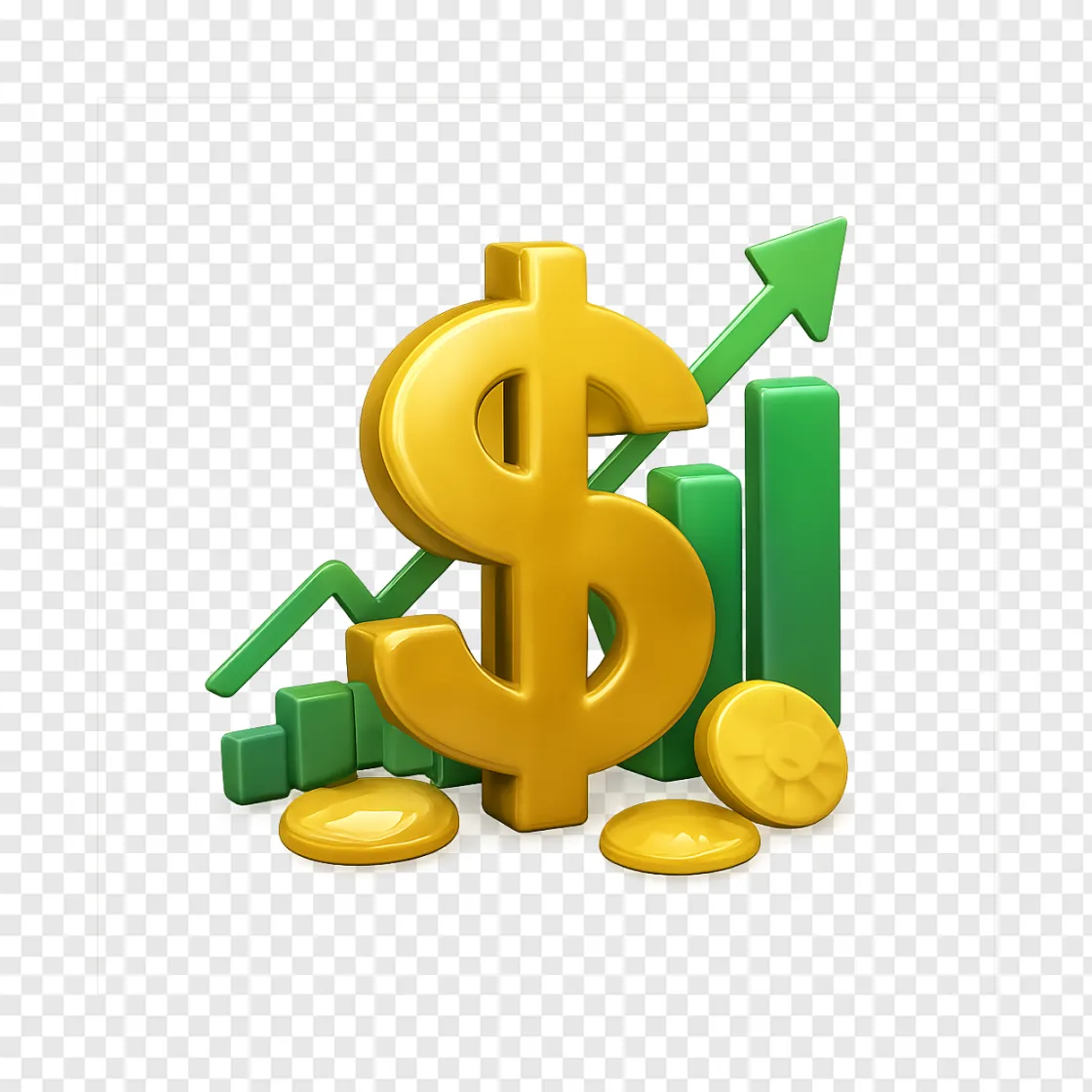 US Dollar Sign Financial Growth PNG Transparent Image