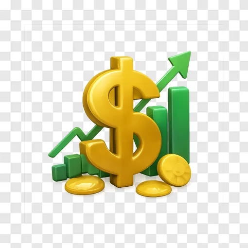 US Dollar Sign Financial Growth PNG Transparent Image