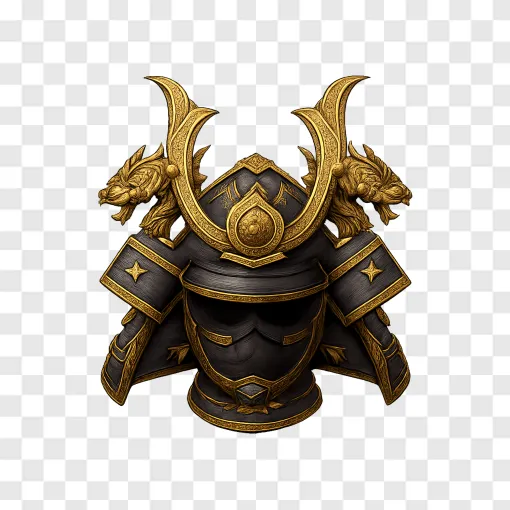Samurai Helmet PNG Transparent Background