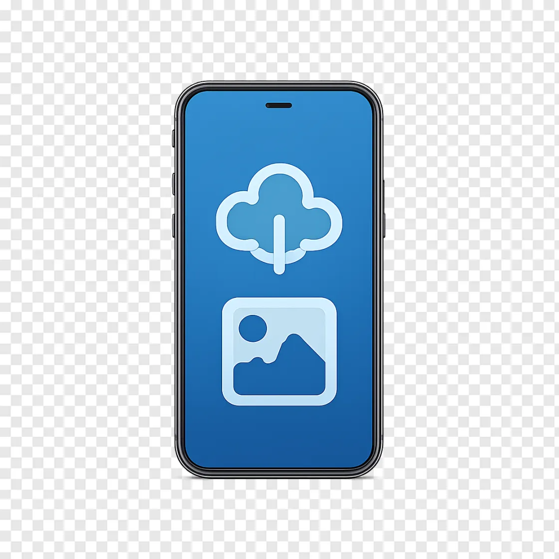 Phone Gallery And Cloud Backup PNG Icon