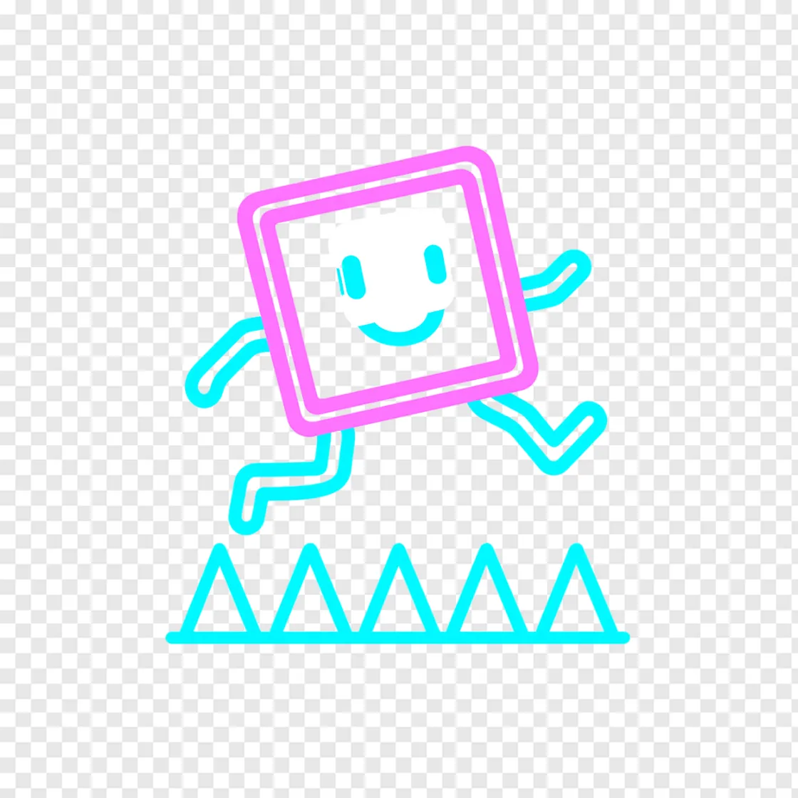 Geometry Dash Icon PNG Transparent Image