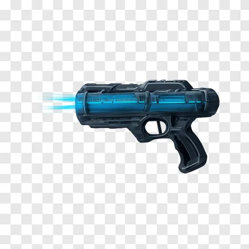 Sci-Fi Plasma Gun PNG Transparent Image