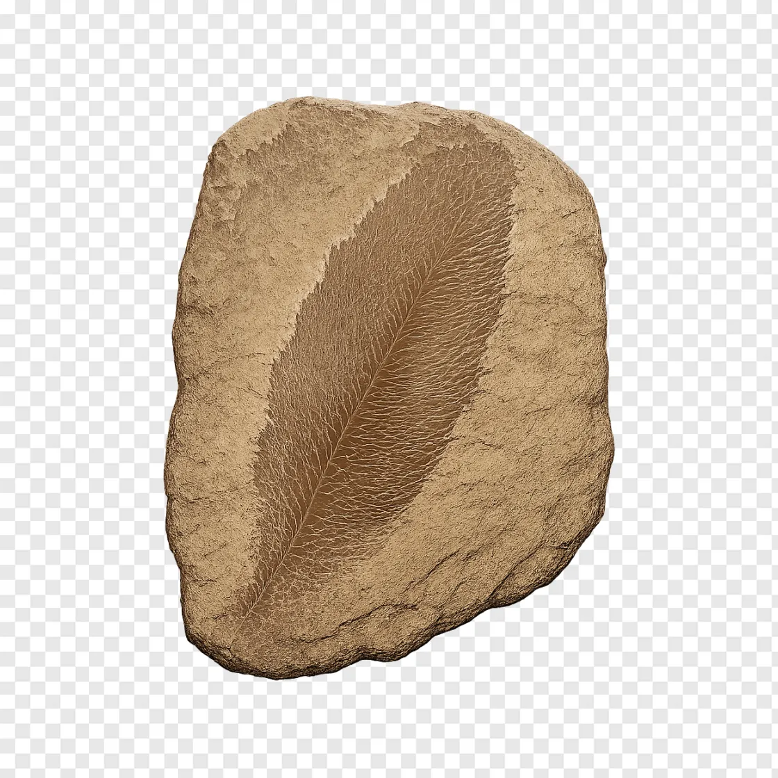 Fossil Feather PNG Image For Science Designs