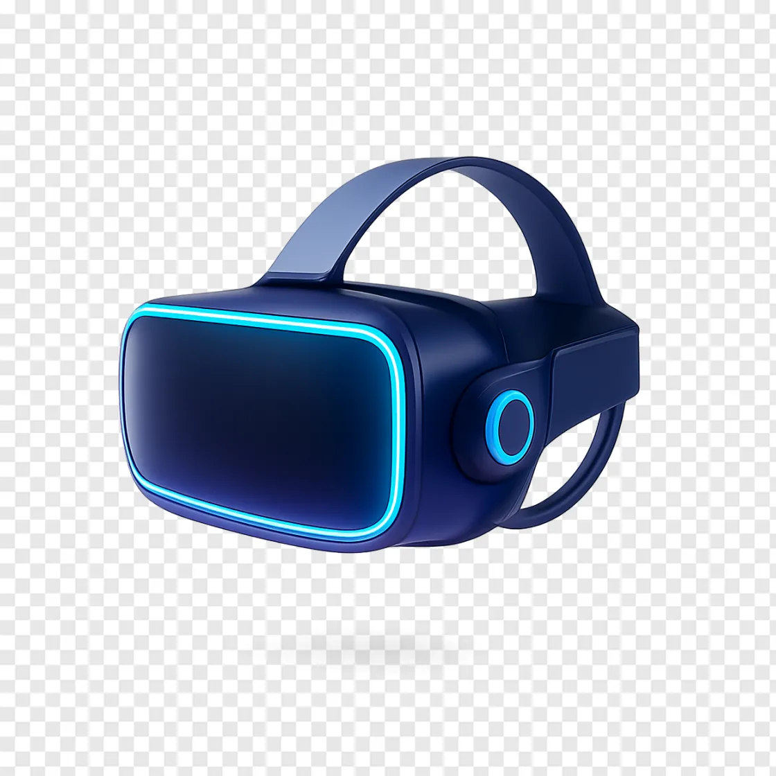 Futuristic VR Headset PNG For Tech And Gaming