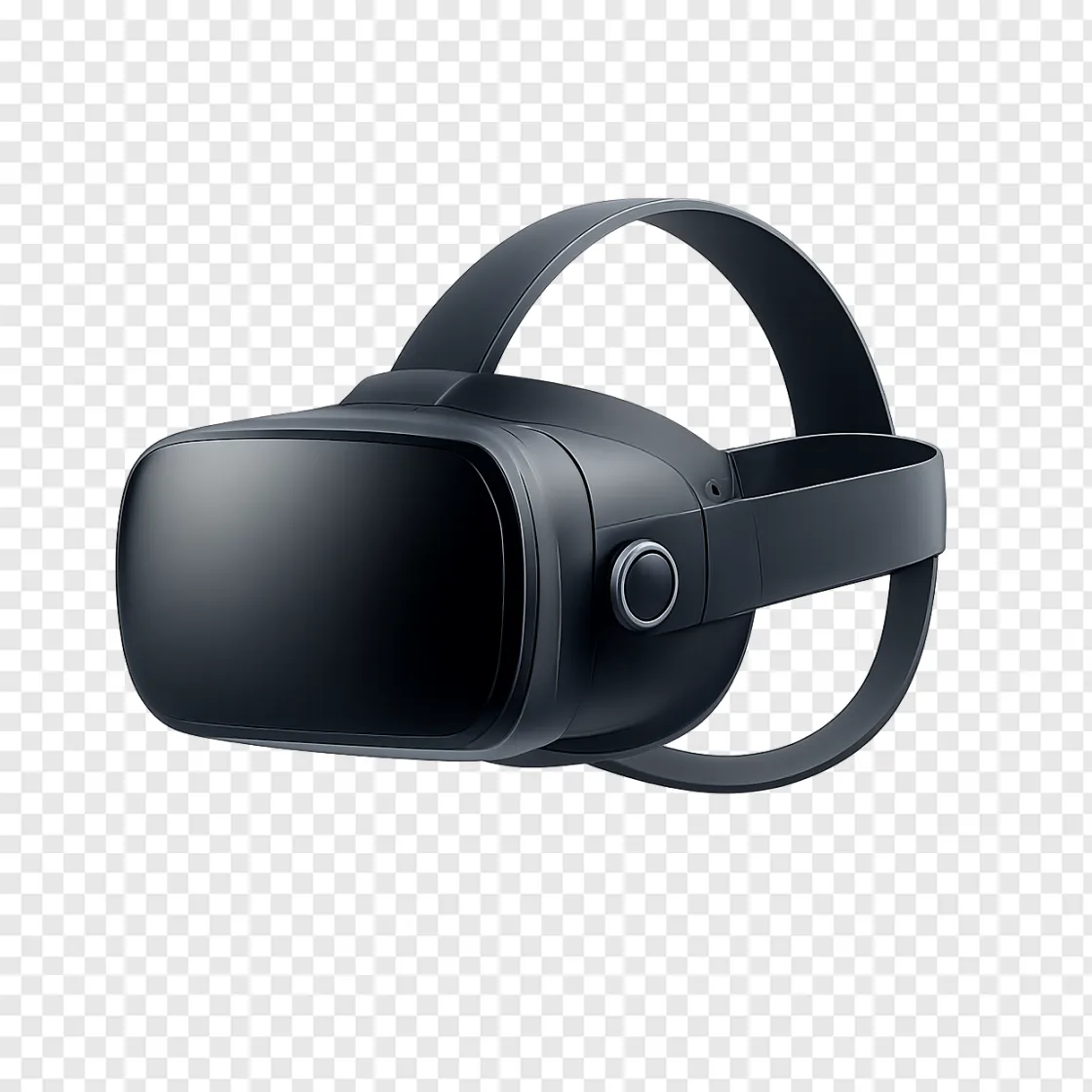 Futuristic VR Gaming Headset PNG Transparent Background
