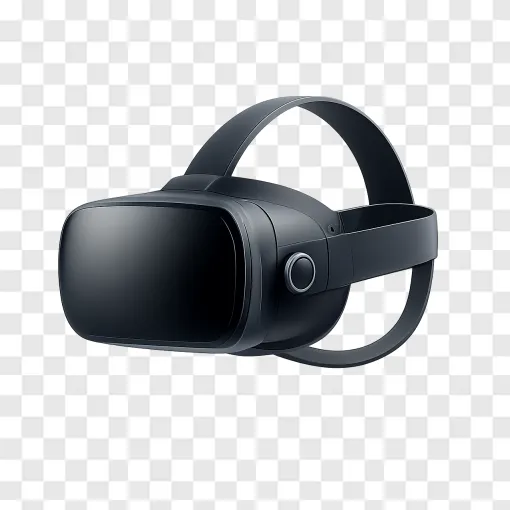 Futuristic VR Gaming Headset PNG Transparent Background