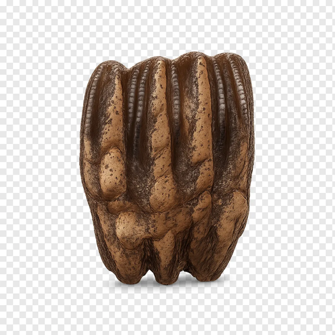 Mastodon Tooth Fossil PNG Transparent Image