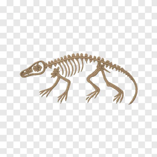 Prehistoric Animal Fossil PNG Image For Educational Projects