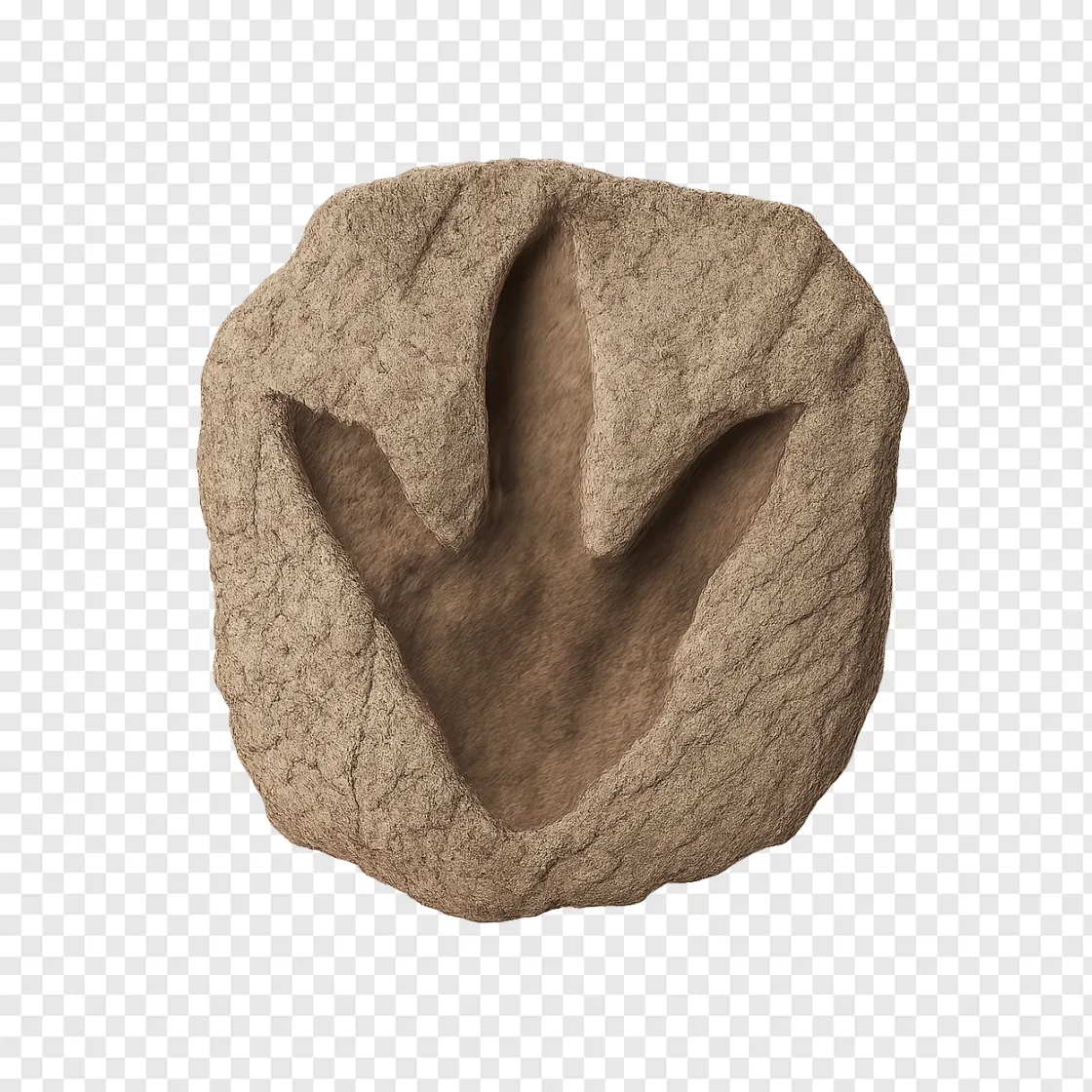 Dinosaur Footprint PNG Transparent Image
