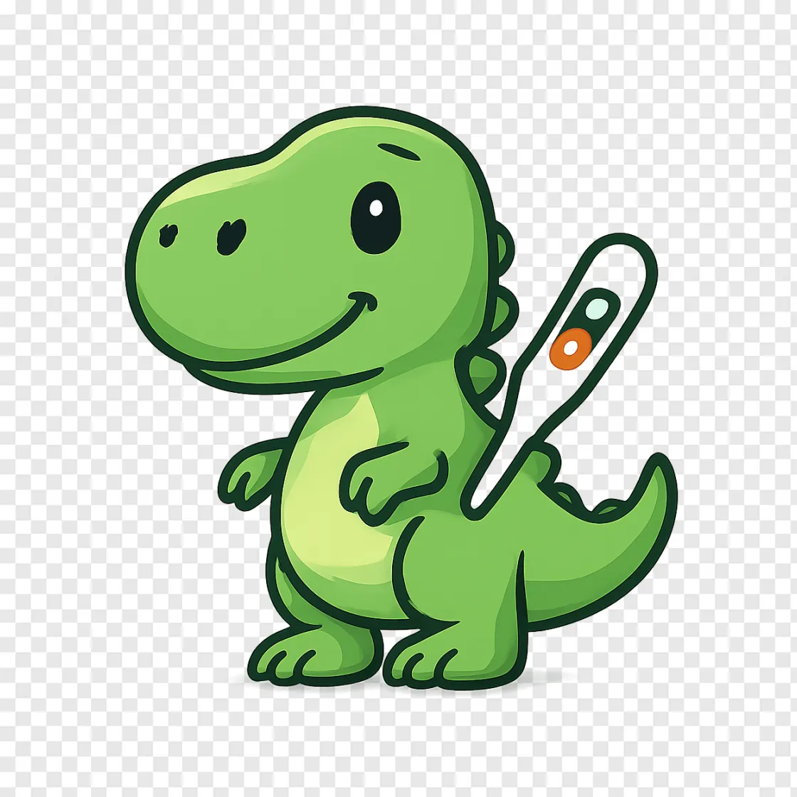 Cute T-Rex Dinosaur PNG Transparent Image