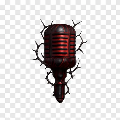 Rock Music Microphone PNG Transparency