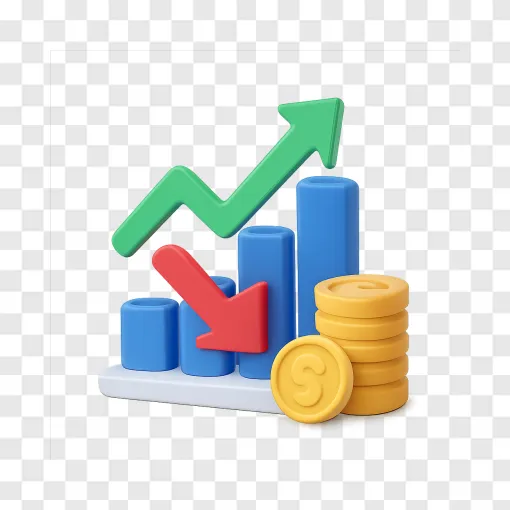 Stock Market Icon PNG Transparent Background