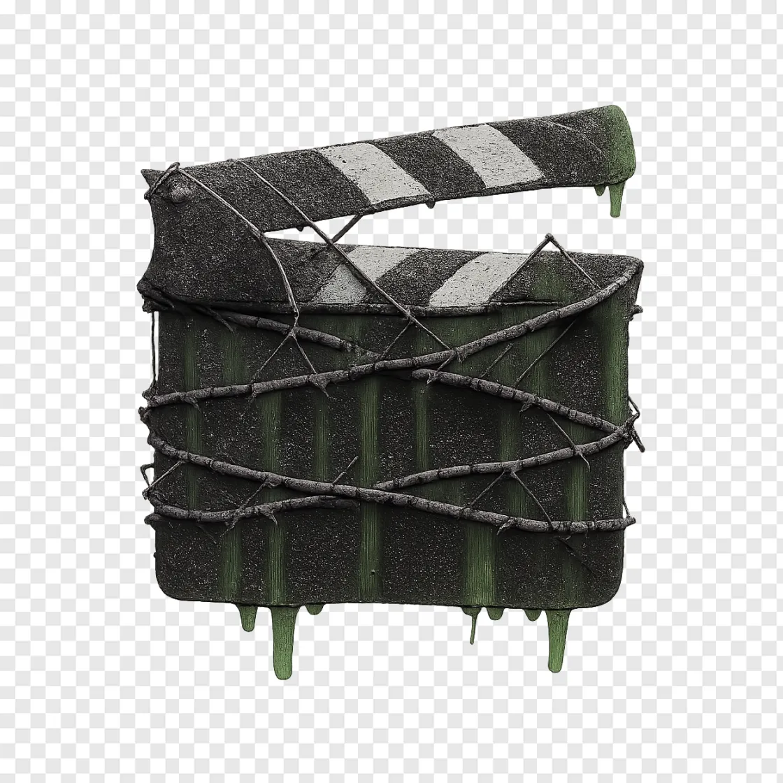 Horror Movie Clapperboard PNG Transparent Background