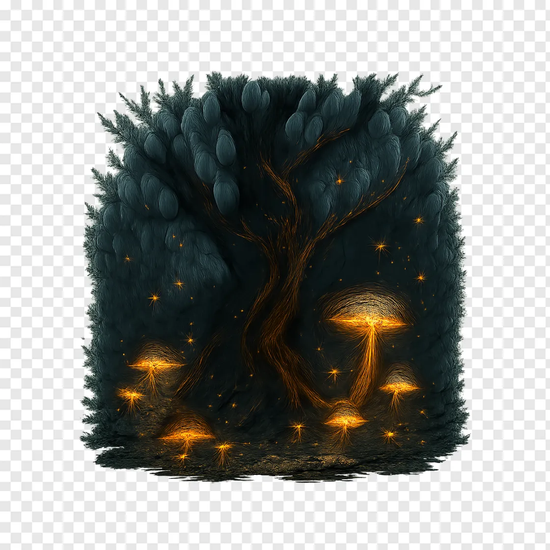 Enchanted Forest PNG Magical Nature Graphic