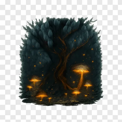 Enchanted Forest PNG Magical Nature Graphic
