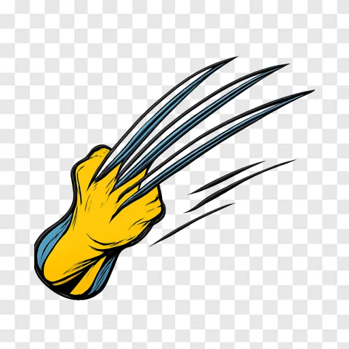 Wolverine Claws PNG Transparent Image