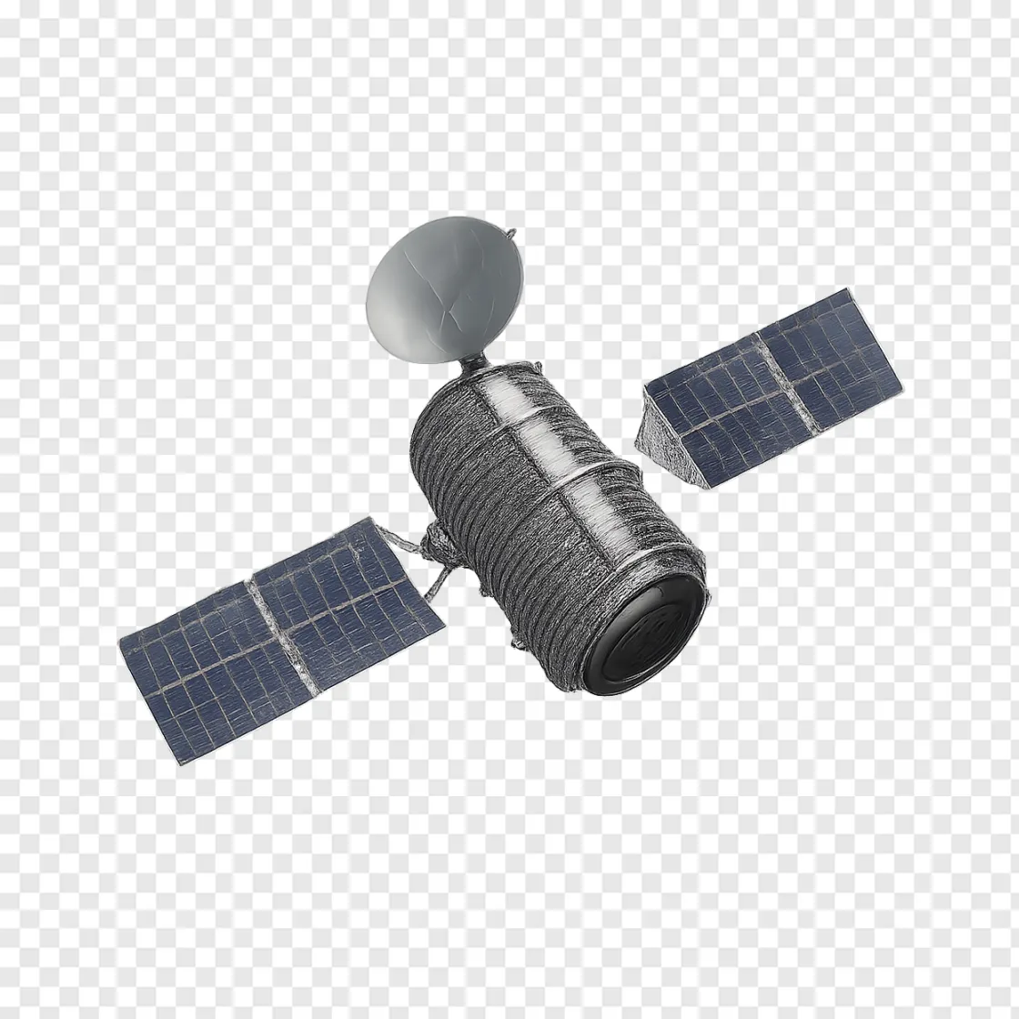Earth Observation Satellite PNG Transparent Image