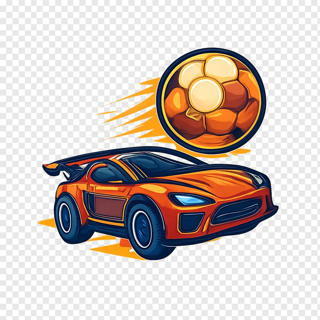 Rocket League Action Car PNG Transparent Image