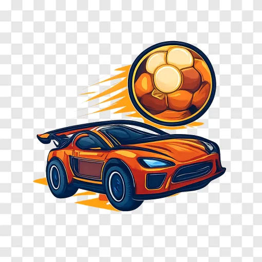 Rocket League Action Car PNG Transparent Image