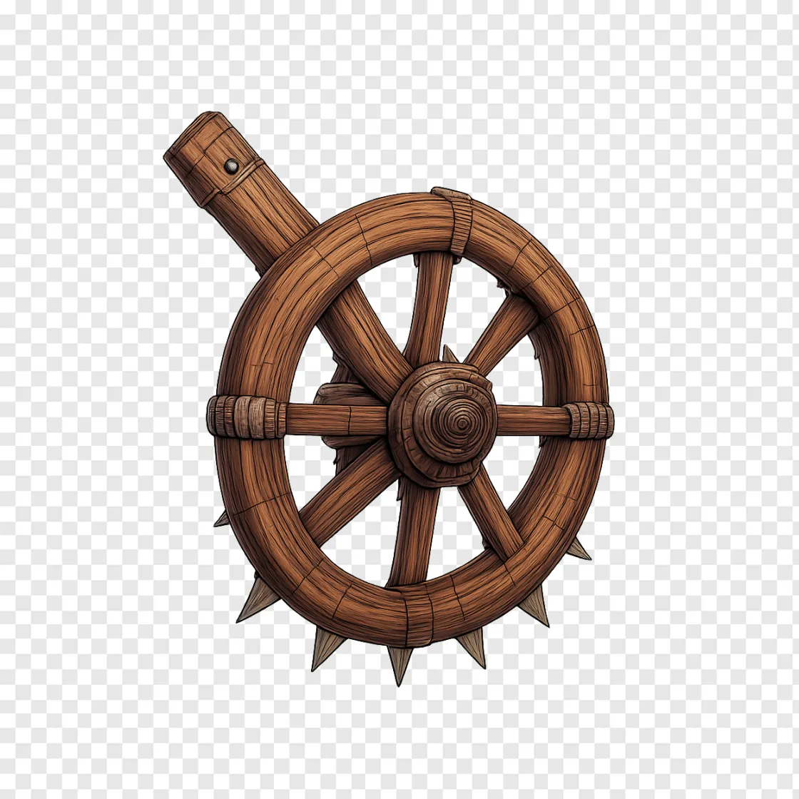 Siege Wheel PNG Transparent Image