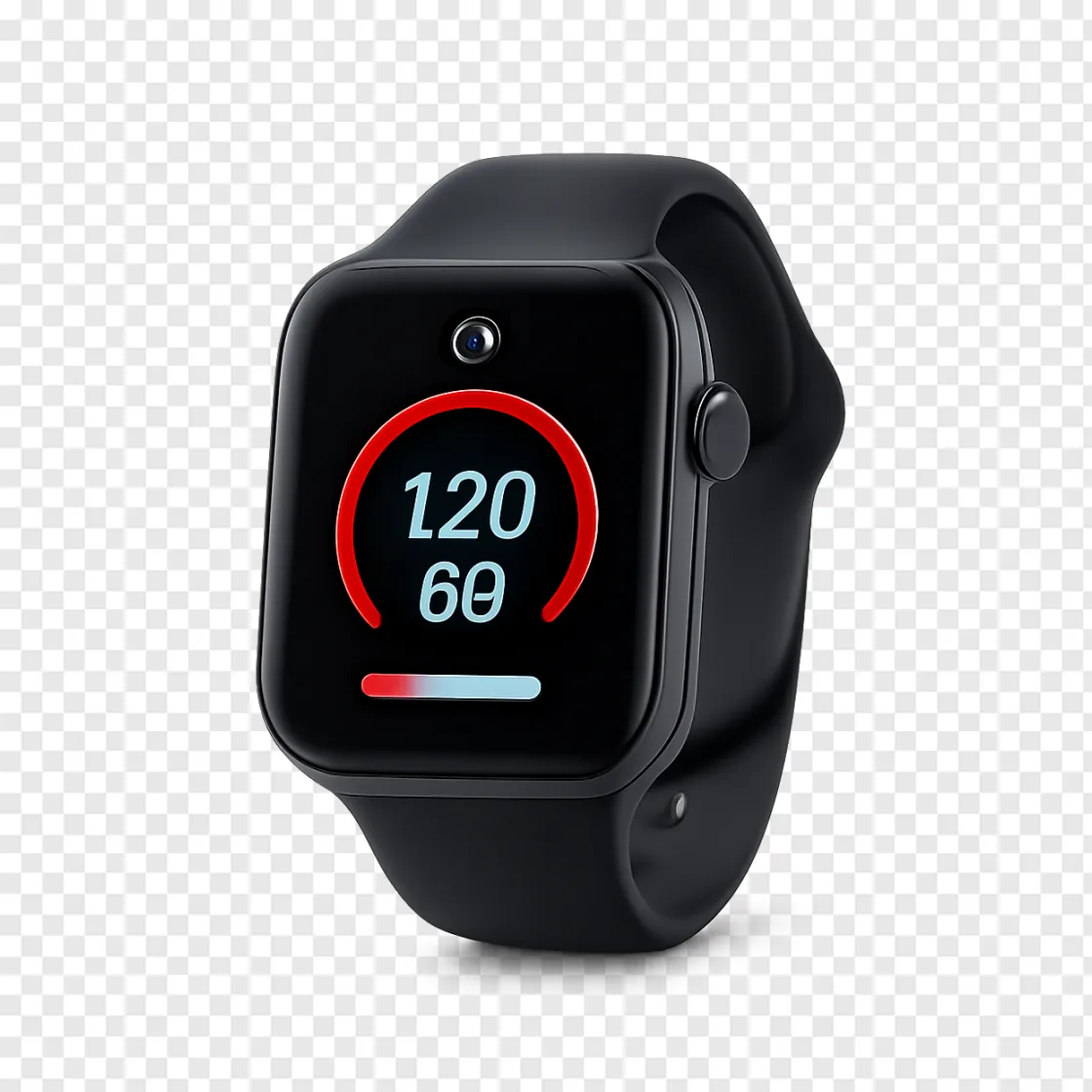 Smartwatch With Blood Pressure Monitor PNG Transparent Image