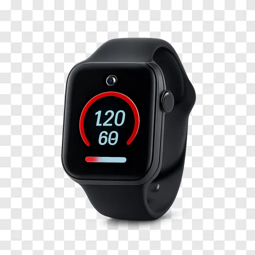 Smartwatch With Blood Pressure Monitor PNG Transparent Image