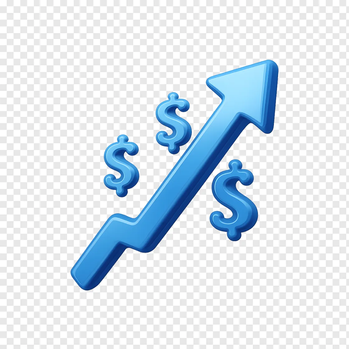 Stock Market Chart Arrow PNG Transparency