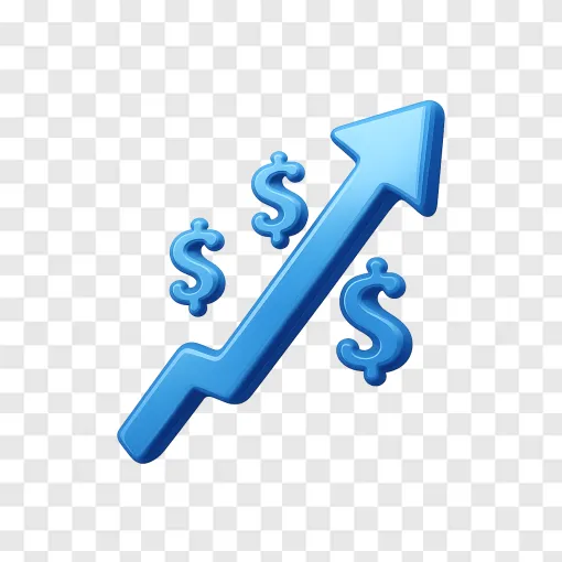 Stock Market Chart Arrow PNG Transparency