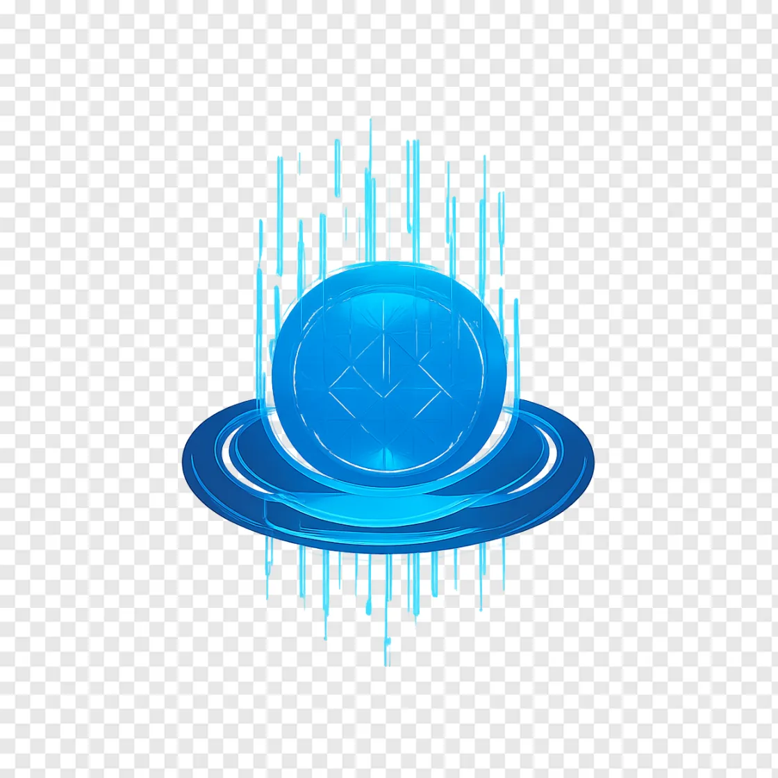 Futuristic AI Neural Network PNG Graphic For Tech Projects