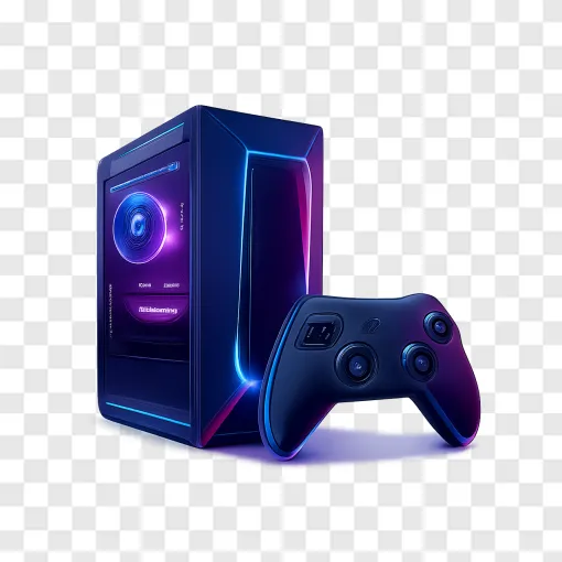 Gaming PC PNG Transparent Background