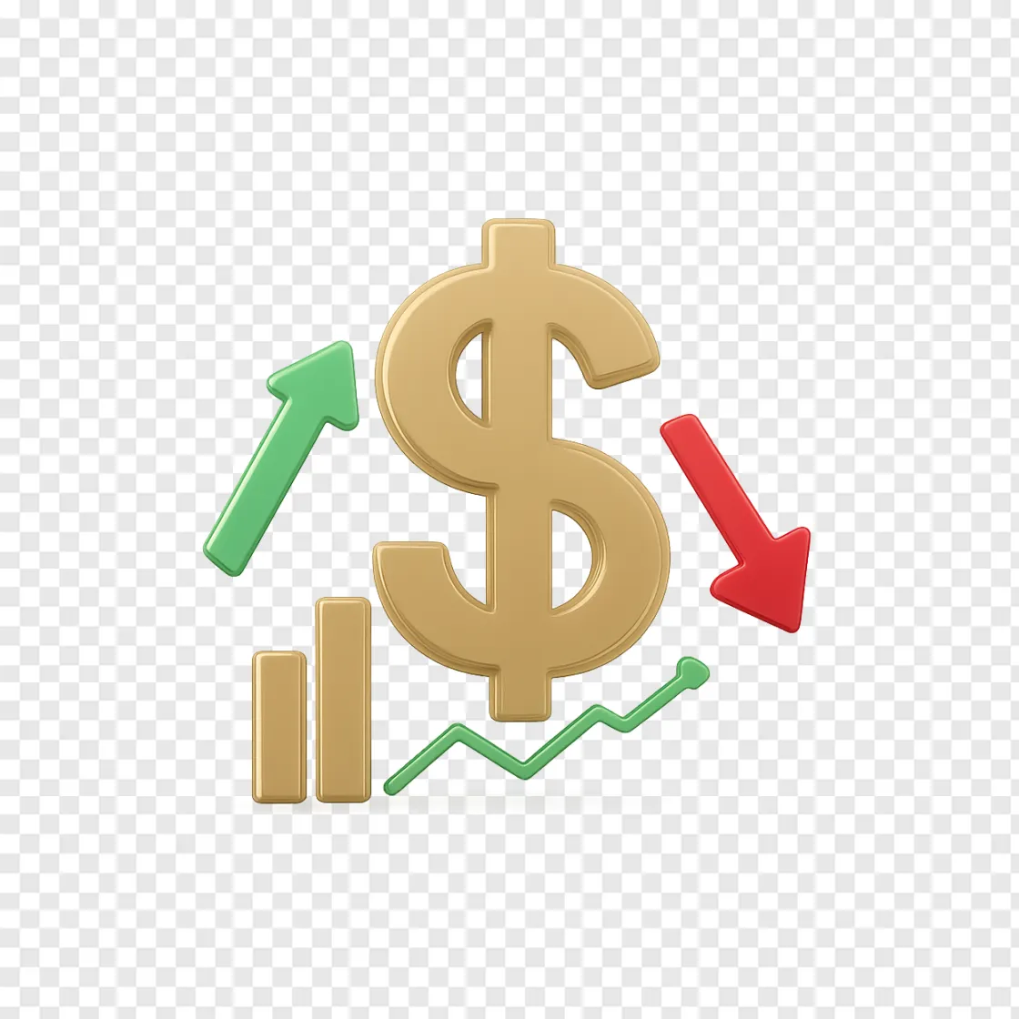 US Dollar And Inflation PNG Icon For Financial Design