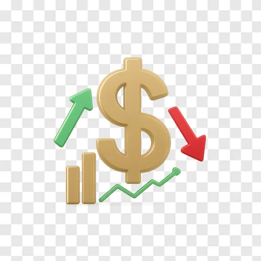 US Dollar And Inflation PNG Icon For Financial Design