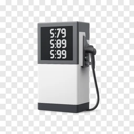 Gas Pump PNG: Fuel Price Concept Graphic