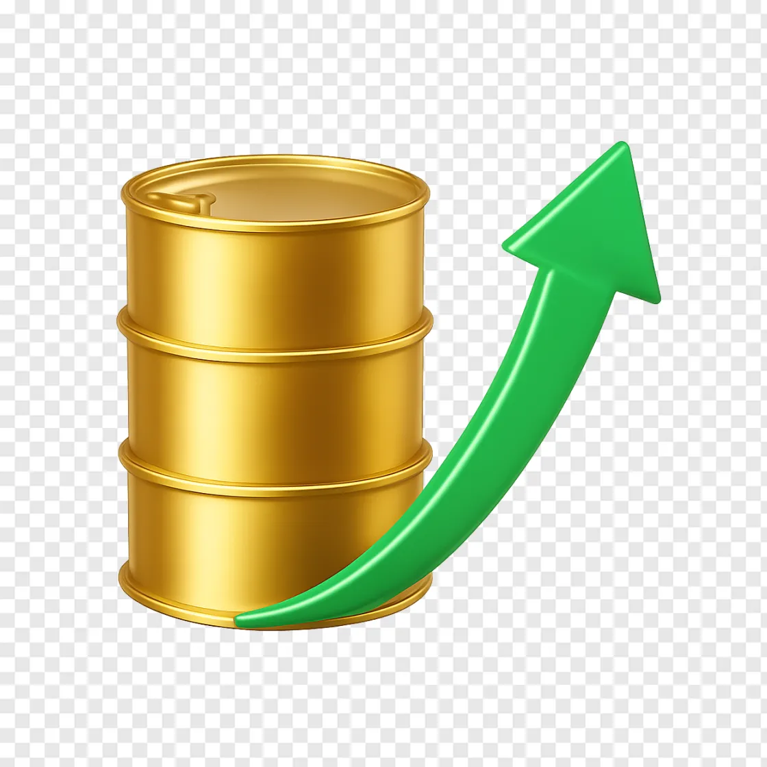 Oil Price Increase PNG Graphic For Financial Reports