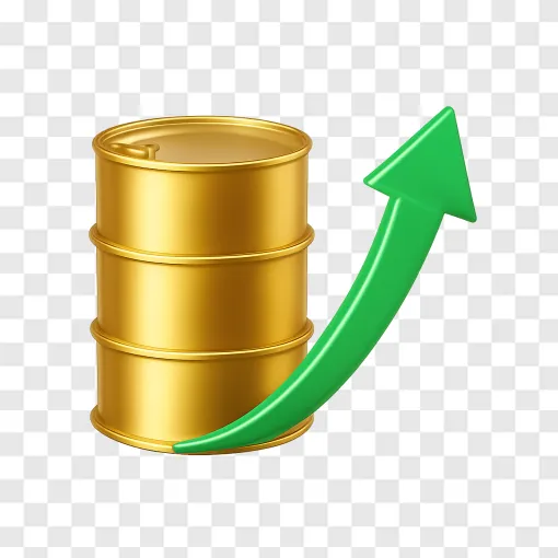 Oil Price Increase PNG Graphic For Financial Reports